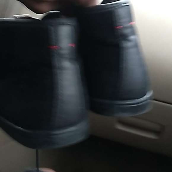 Name brand cloth and leather dress shoes